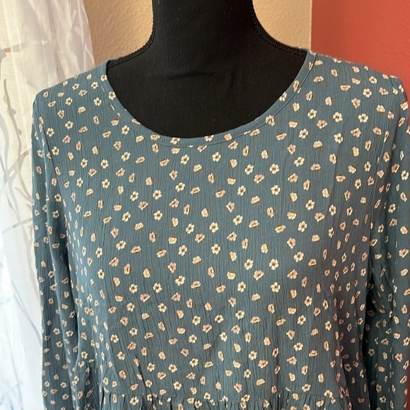 NEW American Eagle Drop Wasit Boho Cut Out Back Bady Doll Dress - Picture 3 of 8